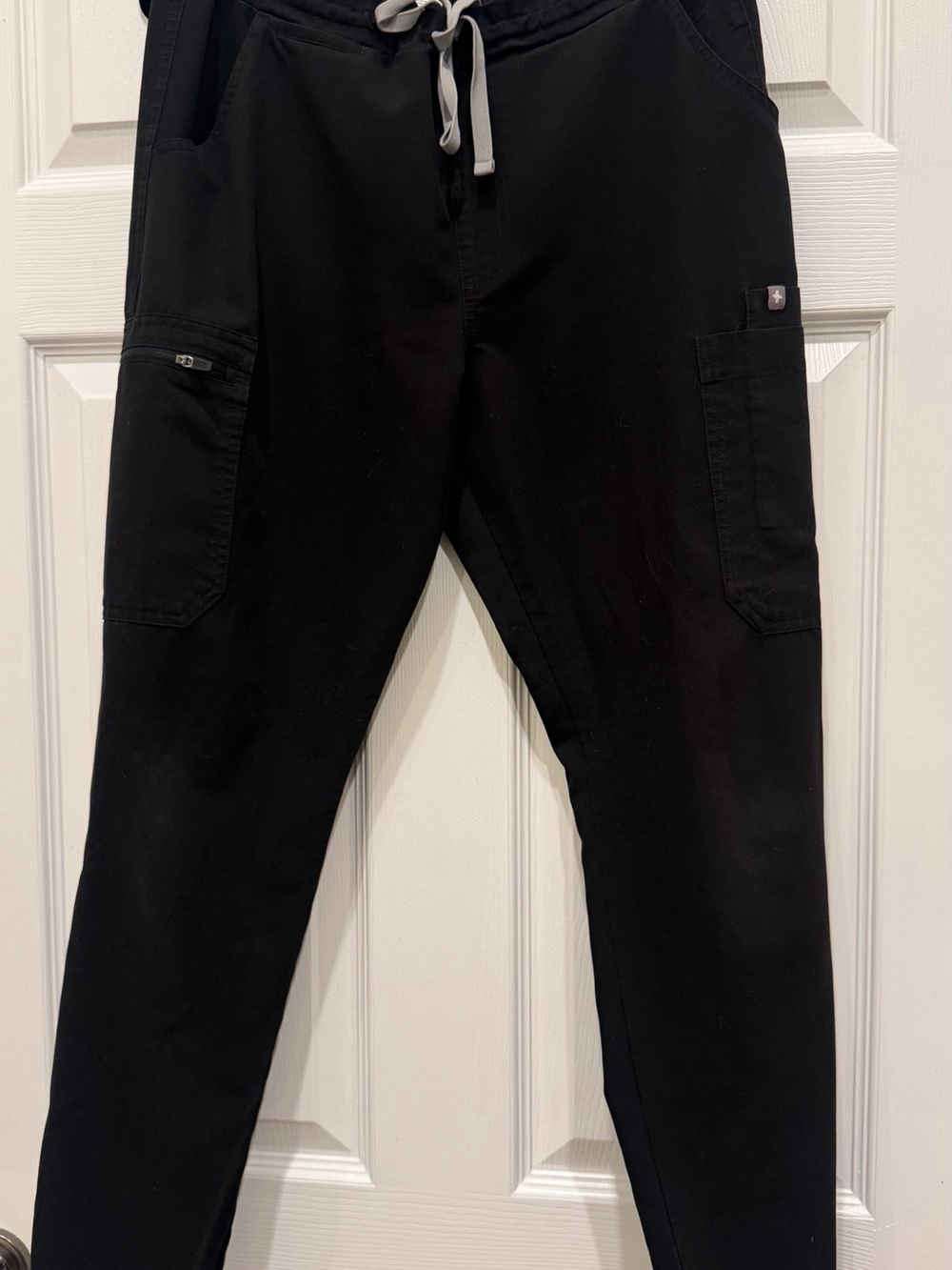 FIGS PANTS  Black Drawstring Cargo Pants